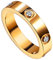 Gleamart Bague d'amitié en acier inoxydable avec oxyde de zirconium pour femme, Acier inoxydable