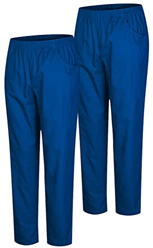Misemiya - Pack 2 Pcs - Pantalon SANITAIRE Unisex - Uniformes MEDICALES Uniformes SANITAIRES Pantalon DE Travail - Réf 8312 * 2 pcs - X-Small, Bleu 37 21