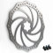 2X TIYO Fahrrad Bremsscheibe (203mm) Edelstahl, Fahrrad Bremsscheibe mit Schrauben - Für die meisten Fahrräder geeignet - Rennrad Mountainbike BMX MTB