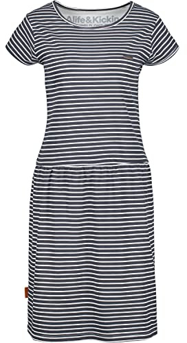 ALIFE and Kickin ShannaAK Dress Damen Sommerkleid, Kleid Marine XL