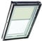 Original Roto Verdunkelungsrollo ZRV - Nahezu vollständige Verdunkelung - Führungsschiene Silber - Dachfenster Baureihe Designo R4/R7 und Classic 43/73 - Größe 114/118 | 11/11 - Stofffarbe Beige