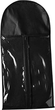 zalati Wig Hair Storage Bag Extension Carrier Storage Case Dust Proof Professional Wigs Protector Hairpiece Holder Black