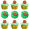 20Pcs Basketball Cupcake Toppers Resin Sports Ball Cupcake Toppers for Boys Kids Men Birthday Favors Sports Theme Party Decorations Supplies