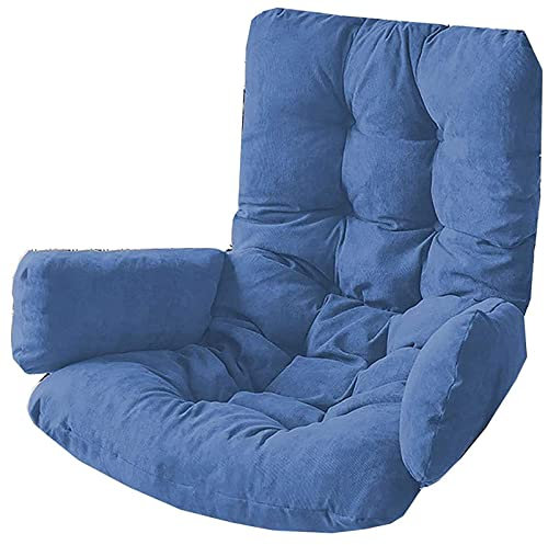 MHUQIA Egg Chair Kissen, HäNgesessel Kissen Only, Swing Chair Kissen, Ersatzkissen, Schaukelsitzkissen Mit KopfstüTze Und Armlehnen FüR Patio Garden, Waschbar (A)