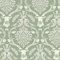 Stag Damask Sage Green Wallpaper - Floral Flowers Birds Trees Leaves Modern Contemporary Feature Wall