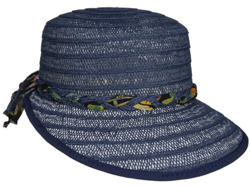 Lipodo Vented Valevia Schute Sonnenvisor Damen Strohcap mit Garniturband Frühjahr Sommer