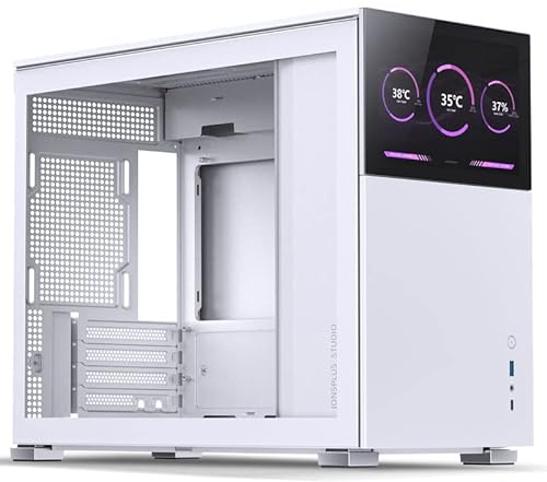 JONSBO D31 Screen mATX Gehäuse, gehärtetes Glas, weiß