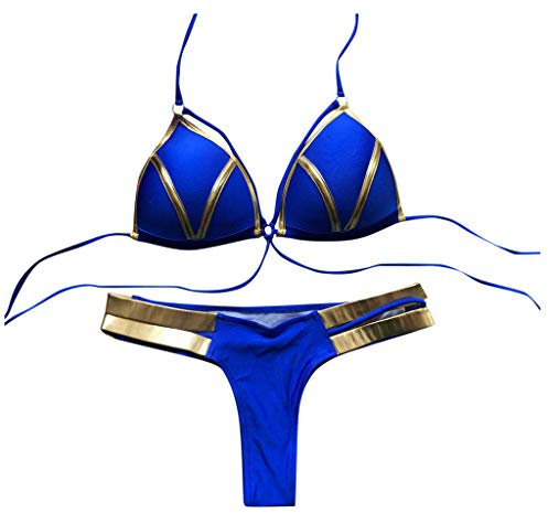 Les Femmes Lacent Bikini Set Stamp Sport Maillot de Bain Gonflable Push-up Maillot de Bain rembourré Bikini Sexy Rose