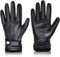 BISON DENIM Herren Echtleder Handschuhe Hohe Qualität Warmes Wollfutter Lederhandschuhe Smartphone Touch Funktion Herbst & Winter