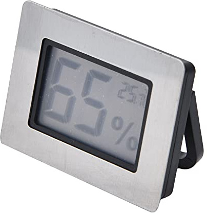 TOPINCN Thermometer Hygrometer, Humidor, Elektronisches Gitarrengehäuse, Weinschrank-Messgerät mit Eingebettetem Thermo Hygrometer für die Weinlagerung, LCD Hygrometer