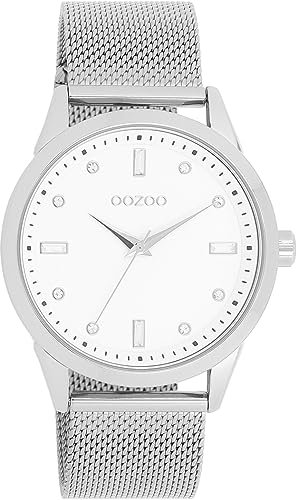 Oozoo Timepieces Damen Uhr | Armbanduhr Damen mit Metallarmband | Hochwertige Uhr für Frauen | Edle Analog Damenuhr in rund C11280
