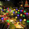 2 Stück Weihnachtsdeko Aussen, 6 LED Weihnachtsbeleuchtung Außen Weihnachten Deko Lichterketten Glühwürmchen Lichter Solar Außen Lichterkette Weihnachten Gartenbeleuchtung Solarlampen für Außen Garten
