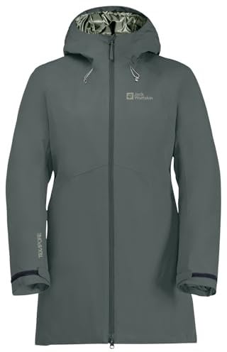 Jack Wolfskin Damen Heidelstein Ins Jkt W, Slate Green, XXL EU