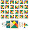 KUKURULLO Tangram Holz Mitgebsel Kindergeburtstag – 25 Tangram -Puzzles, Gastgeschenke für Kinder, Mitbringsel Jungen & Mädchen, Party Give-Aways, Piñata-Füllung, Ideal für Schule & Kita