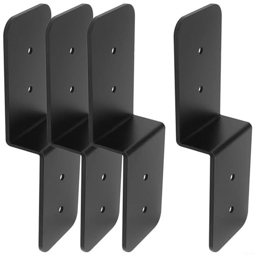 SPORTARC Z-Deck Balkenbinder, robuste Deckbalken-Balken-Zugplatte, schwarz, Karbonstahl Q235B, 2 x 4 Cross-Fit