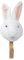 Linnea Porte Manteau Mural en Acrylique 29x10 cm Lapin Blanc Collection Soft Animal