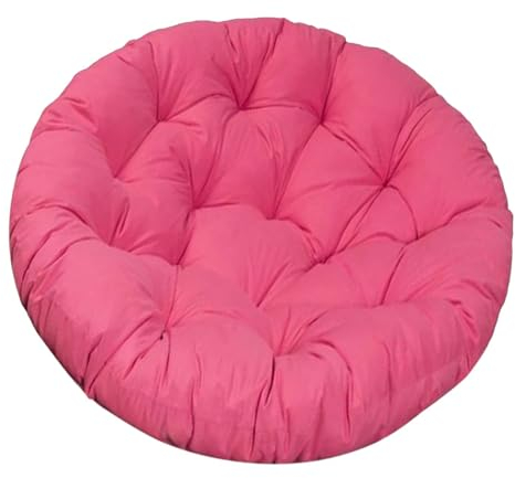 Baoblaze Gartenstuhl Kissen, 60 * 60 cm Rundes Sitzkissen, Gemütliches Stuhlauflage, Abnehmbar Sitzkissen Outdoor/Indoor, Stuhlauflagen für Schlafzimmer, Hängesesselkissen für Schaukel, Rosenrot