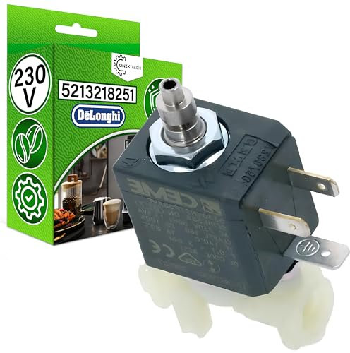 Magnetventil für Kaffeevollautomat 3-Wege mit Original Code 5213218251 5213212421 5213220251 5213214171 5213215961 für DeLonghi ECAM ETAM - MADE IN ITALY - Garantie 5 Jahre - ONIX TECH