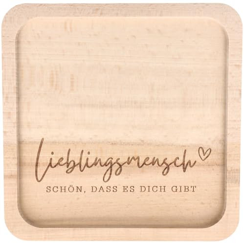 Spruchreif · Frühstücksbrettchen in Tablettform · Brotzeitbrett mit Gravur · Tablett · Geschenkidee · Geschenk Freunde