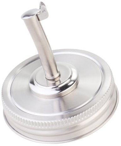 OFFSCH 1stück Edelstahlverschluss Für Schmale Flaschen Auslaufsichere Metallkappen Für Gläser Langlebige Und Leichte Abdeckungen Für Marmeladengläser Und Essigflaschen Silber