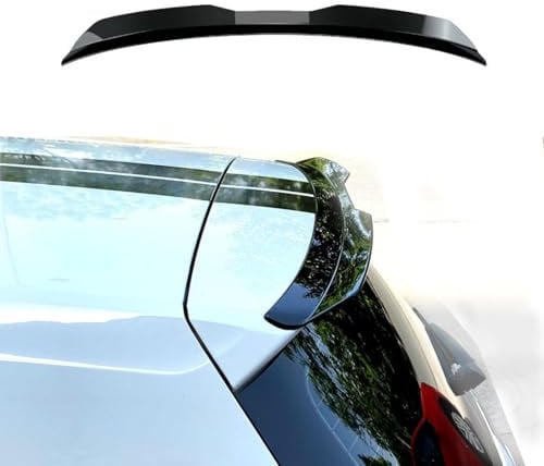 WYXZQFCL Spoiler für Ford Fiesta VI (Mk6) 3 Door 2002 2003 2004 2005 2005 2006 2007 2008, Heckspoiler Heckspoilerlippe Spoiler Dach Hinten Auto Zubehör Autozubehör Car Accessories,Bright Black