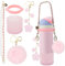 Compatible with Owala Bottle Accessories Durable Silicone Boot Handle Comaptible with Owala Bottles 24oz or 32oz Stylish Charms Strap for Personalized Touch Rubber Bottom