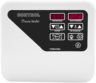 Saunaofen Temperaturregler Wandmontierter Sauna Controller mit Temperaturfühler 40-105℃ / 104-221℉ für 3-9KW Saunaöfen 8 Stunden Standby 4 Stunden Betrieb für Sauna Zuhause und Spa