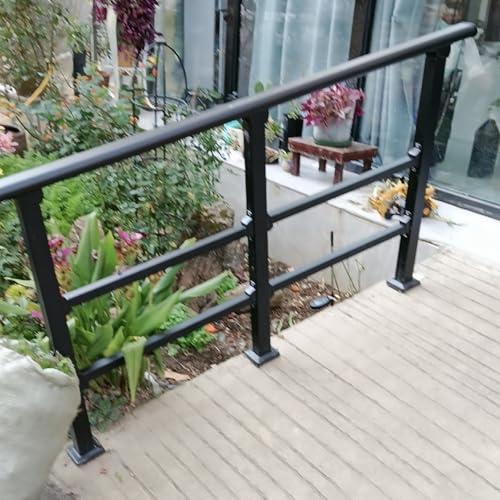 Ringhiera di sicurezza per esterni, 200 cm, aiuto per la mobilità per gradini, verande, ponti e balconi, ringhiere esterne per un maggiore accesso e stabilità