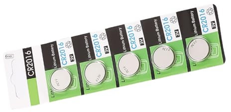 Vdaxvme CR2016 3V Lithium Batteries Pack Of 5 For Keyless Entry Systems Electronic Toy And Fitness Trackers
