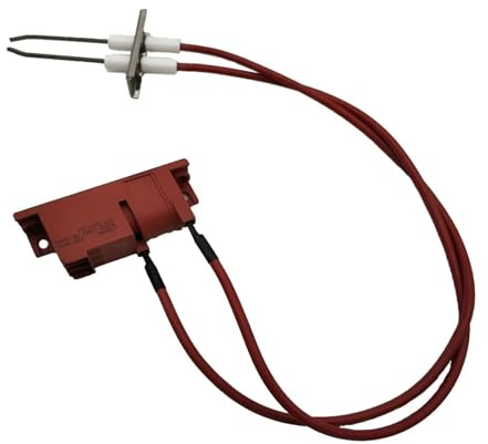 GUYTRM Gas-Propan-Trockner, 220 V, Doppelzündungskomponente, europäisches Impulszünder-Kit, Zündkerzen-Elektroden-Zündgerätteile, 240 mm Draht lingli