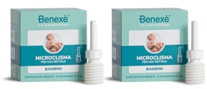 Benexè Microclismi Bimbi - per Uso rettale - Dispositivo medico - 2 confezioni da 6 pz x 3 gr
