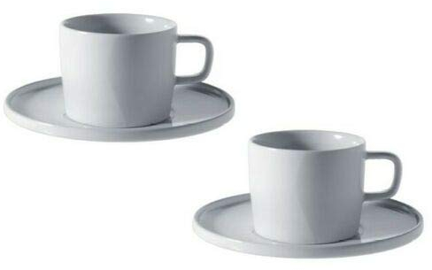 Alessi PlateBowlCup | AJM28/76SC - Set di 2 Tazze da caffè con Sottotazza in Porcellana