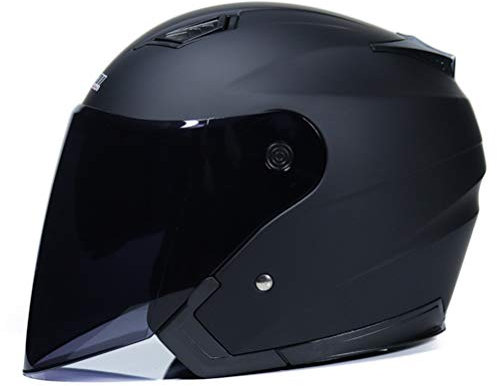 Caschi moto Casco bici elettrico Visiera aperta Doppia lente Visiera Uomo Donna Scooter Moto Moto Casco bici