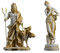 BeautifulGreekStatues Statue aus Persephon-Göttin und Pluto Hades Herr der Unterwelt, goldfarben