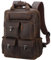 TIDING Vintage Leather Backpack for Men Travel Rucksack with Multi Pockets 15.6 Laptop Bag Casual Daypack, Brown