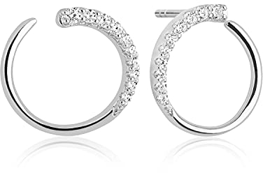 Sif Jakobs Jewellery Damen-Ohrstecker 925er Silber Zirkonia One Size Silber/Weiß 32014573