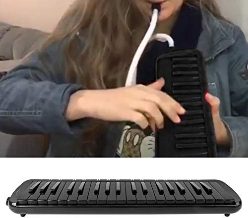Melodica, Petit chalumeau robuste rouge/bleu/noir Melodica, Melodica avec sac de transport avec clavier intégré pour les amateurs de Melodica pour débutant(black)