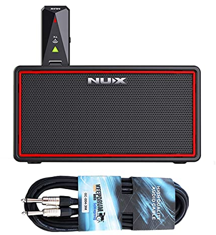 Nux Mighty Air Amplificador inalámbrico de modelado para guitarra (incluye cable jack keepdrum)