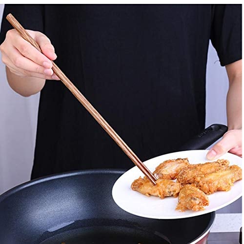 Danlai Chinois Traditionnels en Bois Très Longues Baguettes, 42 Cm De Cuisson Chaude Chaude Baguettes pour Cuisine Allonger Les Outils De Fryle De Nouilles en Bois