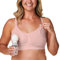 Bravado Designs Hands Free Pumping Bra & Nursing Bra 2-in-1 Seamless for Maternity & Breastfeeding, Soft Rose, Medium
