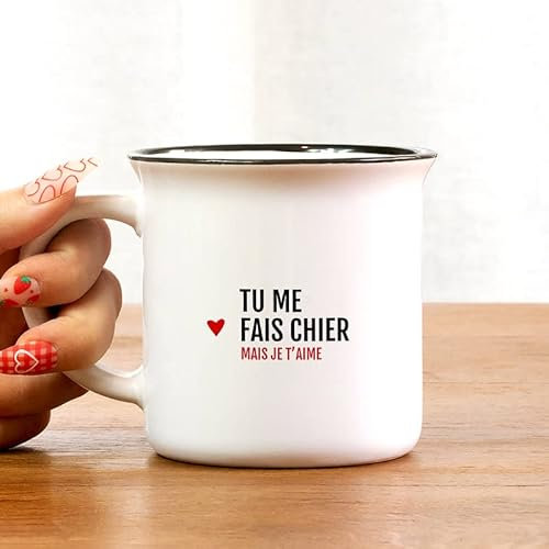Mug Tu me fais chier, mais je t'aime