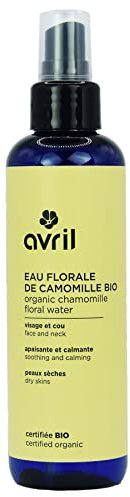 Avril - Eau Florale de Camomille Bio - Visage et Cou - 100% d'Origine Naturelle - Produit Vegan, Certifié Bio Cosmos Organic - Fabriqué en France - 200ml