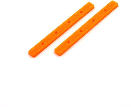 SPITBOARDS Juego de 2 carriles para monopatín con tornillos, color rojo