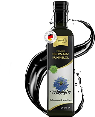 Sunnah Shop® Schwarzkümmelöl ungefiltert & kaltgepresst 250 ml | Black seed oil | 100% naturrein aus echten ägyptischen Nigella Sativa | schwarzkümmelöl ungefiltert