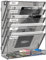 EasyPAG 6 Fächer Zusammensetzen Metall A4 Zeitschriftenhalter Wand Zeitschriften Wandhalter Aktenablage Dokumentenhalter Hängend Magazin Organizer Flyerständer Prospektspender,Silber