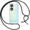 Pnakqil Coque pour Honor 90 avec Cordon, Transparente Silicone Housse avec Réglable de Collier Anti-Chute Etui pour Honor 90, Ètuis à Bandoulière 6.7, Noir