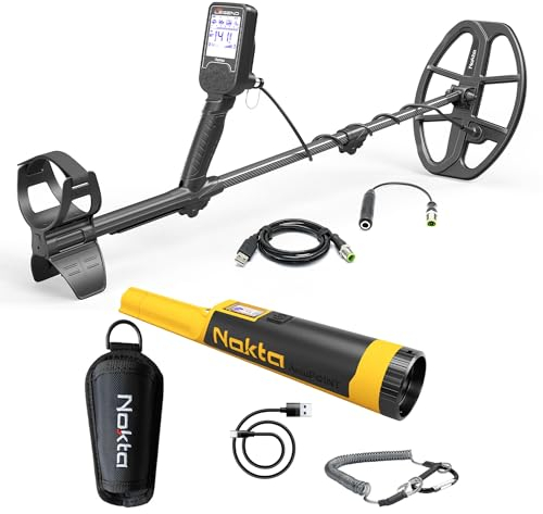 Nokta The Legend Metal Detector con Accupoint Pointer, rilevatore impermeabile per adulti