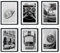 MJ-GRAPHICS® - Mood Poster Set Porsche Vintage - Wohnzimmer Deko Schlafzimmer Büro Kinderzimmer - Porsche-Liebhaber Wandposter - 6xA3 Art Kunstdruck - Luxusauto, Mode Fashion, Vintage - ohne Rahmen