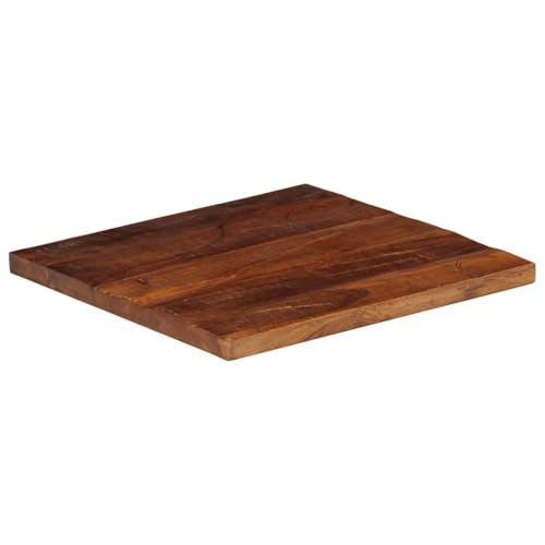 vidaXL Tischplatte, Holzplatte Quadratisch, Massivholzplatte für Tisch Esstisch Couchtisch, Ersatztischplatte, 50x50x2,5cm Altholz Massiv