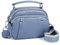 befen Real Leather Mobile Phone Bag for Women Small Top Handle Bag for Ladies Blue Satchel Bag for Women Shopping